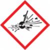 Accuform® GHS Pictogram Labels, Exploding Bomb, Adhesive-Poly, 2" x 2", 250/roll