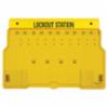 Master Lock 10-Lock Station, Station Only, Yellow