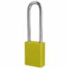 American Lock 3" Shackle Lock, Yellow, Master Key # 404M5