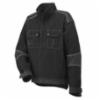 Helly Hansen Chelsea Unlined Jacket w/ Zipper Front, Black/Charcoal, XL