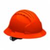 Evolution® Deluxe Full Brim Type I Hard Hat w/ 6-Point Ratchet Suspension, Hi-Viz Orange