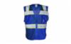 ML Kishigo enhanced visibility 3 pocket mesh vest, blue, SM/MD