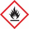 Accuform® GHS Pictogram Labels, Flame, Adhesive-Poly, 2" x 2", 250/roll