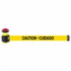 Banner Stakes 15' Magnetic Wall Mount, Yellow "Caution - Cuidado" Banner, With Light
