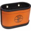 Klein® Hard Body Oval Bucket with Kickstand, Orange, 14 Pockets, 10" x 7" x 11"