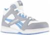Reebok Women's High Top SD Composite Toe Sneaker, Gray / Blue, White, 6M