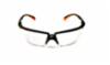 3M Privo blk/org frame, clear AF lens safety glasses, 10/bx