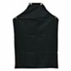 Medium Weight Chemical Resistant Nitrile Hycar Rubber Bib Apron w/ Neck & Waist Ties, Black, 24" x 36"