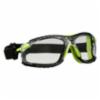 3M™ Solus™ 1000 Series Safety Glasses, Clear Anti-Scratch & Scotchgard™ Anti-Fog Coating, TPE Gasket/Strap Kit, Green/Black Frame, 20 kt/cs