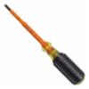 Klein® Insulated 3/16" Cabinet Tip Screwdriver w/ 4" Shank Length, 1000V Rated, 7-3/4" Length