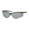 DiVal Di-Vision Semi-Rimless Safety Glasses with Camouflage Frame, Silver Mirror Lens and Anti-Scratch Coating