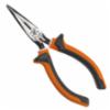 Klein® Electrician's Insulated Long Nose Side Cutting Pliers, 1000V Rated, 7" Length