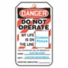 "DANGER DO NOT OPERATE" Site Tag, 5-3/4" X 3-1/4"