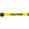 Banner Stakes 15' Magnetic Wall Mount, Yellow "Caution" Banner