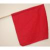 Handheld 24" Cloth Warning Flag w/ 36" Wood Handle