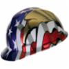 V-Gard® Hard Hat Cap  w/ American Flag Eagles