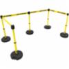 Banner Stakes PLUS Barrier Set X5 Yellow "Closed for Maintenance" Banner