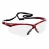 Jackson Safety* V30 Nemesis* Safety Glasses, Clear Anti-Fog Lenses with Inferno/Red Frame, 12/bx<br />
