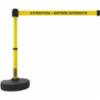 Banner Stakes PLUS Barrier Set, Yellow "ATTENTION – ENTRÉE INTERDITE"