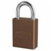 1105 Series Keyed Alike Lockout Padlock, Brown