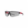 Milwaukee Safety Glasses - Anti-Scratch Lens, Gray, Blister