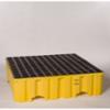 Eagle 4 Drum Containment Pallet, Yellow, Includes Drain
