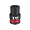 Milwaukee® Shockwave™ Impact Duty™ Standard Socket, 1/2" Hex Drive, 7/16"