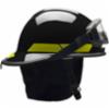 Bullard® PX Series Firefighting Helmet w/ ESS Goggles & TrakLite®, Black