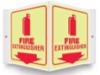 Glow Projection™ 3D Fire Extinguisher Sign, 6" x 5"