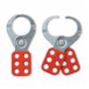 Heavy Duty Lockout Hasp, Red, 2-3/8" x 5", Jaw: 1-1/2"