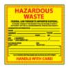 "Hazardous Waste" Vinyl Label