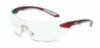 Ignite® Clear Lens, Metallic Red Frame Safety Glasses w/ Anti-Scratch Coating