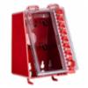 Master Lock Compact Group Lock Box, Plastic, Red, Holds 6 Locks