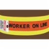 Electromark® " WORKER ON LINE" Pole Wrap-Around Sign, 6" x 60"