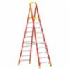 Werner® Podium Type 1A Fiberglass Step Ladder, 300lb Capacity, 12'