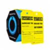 OSHA Caution Barricade Tag on a roll, 100 per roll