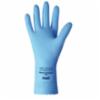 FL100 Unsupported Natural Rubber Latex Gloves, 12" Length, Sky Blue, SM